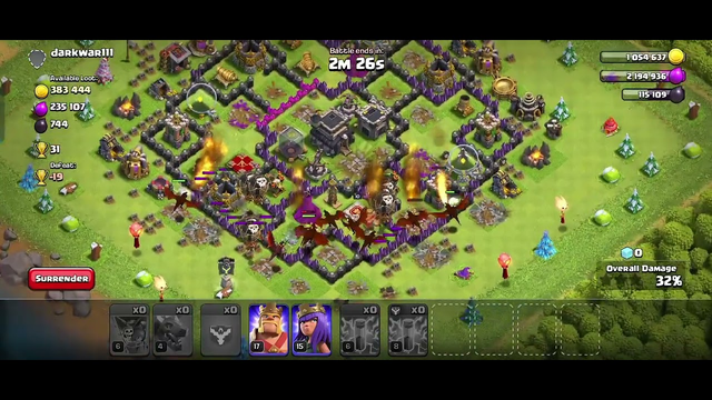 Clash of Clans 9 town hall best air army #clashofclans #gamingvideos #gameshorts