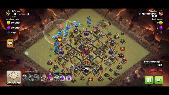Clash of clans (COC) TH 12 AIR ATTACK, DRAGON, ELECTRO DRAGON, LIGHTNING SPELL, RAGE SPELL AUTO RATA