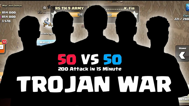 Trojan War Clash of Clans Live | Coc Live