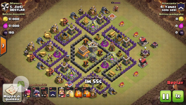 3 stars th8 - clash of clans
