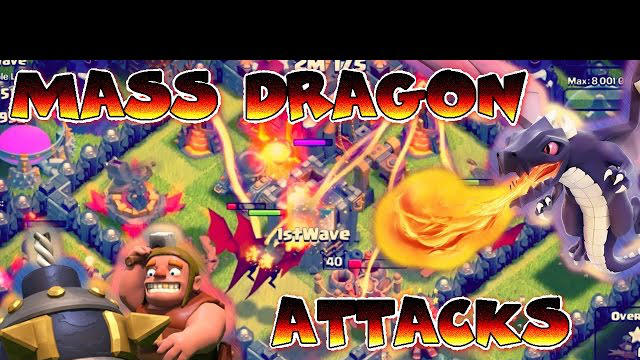 Clash of Clans ~ Mass Dragon Attcks !!!