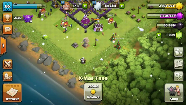 What get from x-mas tree in clash of clans.opening Christmas tree in coc