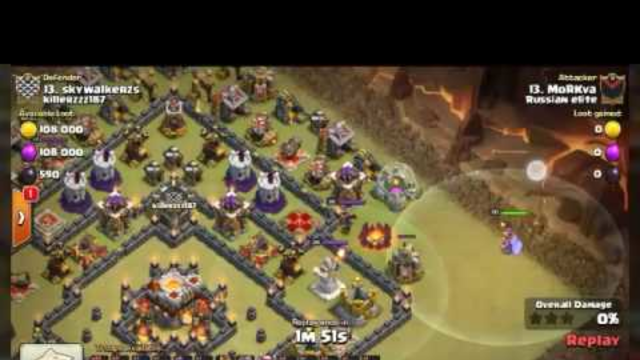 Clash of clans TH 11 Attack 3 