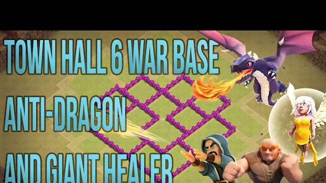 Clash of Clans Town Hall 6 War Base Anti Giant