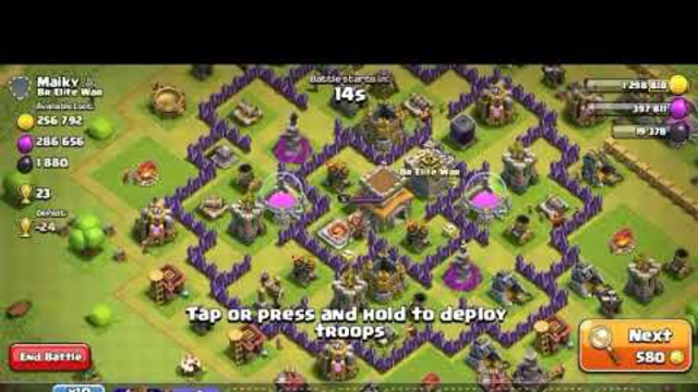 Clash of Clans TH8 Dragon 3 Star Best Mass Dragon Attack