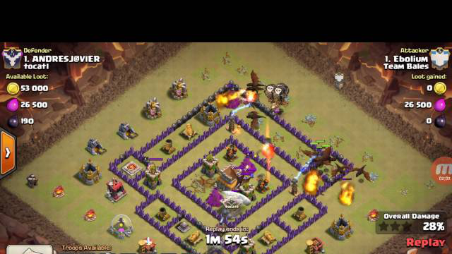 Clash of Clans clutch 3 star attack in war! / Th8 3 star attack strategy