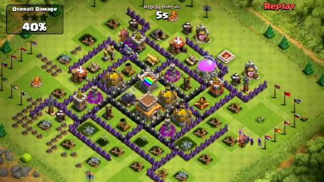 Clash of Clans [Defense] Clan Wizards v. Mass Lvl 6 Archers