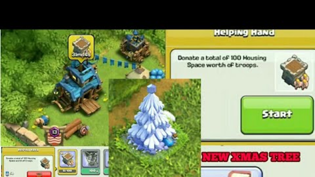 Clash of Clans New Christmas Tree 2017 Clan Games, Magic Items, New Winter Update 2017 Coc
