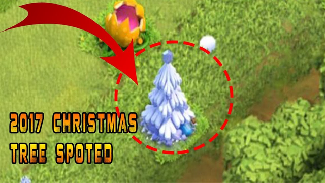 CLASH OF CLANS 2017 CHRISTMAS TREE SPOTTED|COC 2017 CHRISTMAS TREE DESIGN LEAKED
