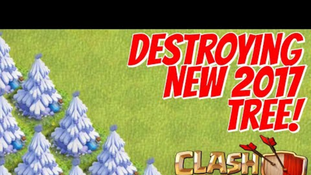 DESTROYING The 2017 Christmas Tree! Clash Of Clans Gameplay!