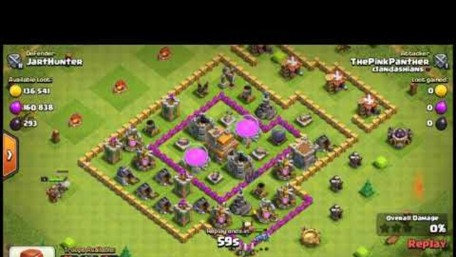 Clash Of Clans 100 MINION ATTACK CoC by the Pink Panther