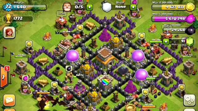 Clash of Clans [Defense] Epic Fail Trophy Hunter - Minions, Barbarian King, & Level 6 Troops