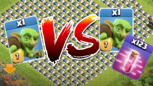 Clash Of Clans | Goblin VS Goblin + Haste VS Freeze Trap