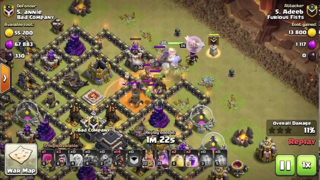 How to Properly Place Poison Spells When Luring Enemies War CC  In Clash Of Clans War Attacks!