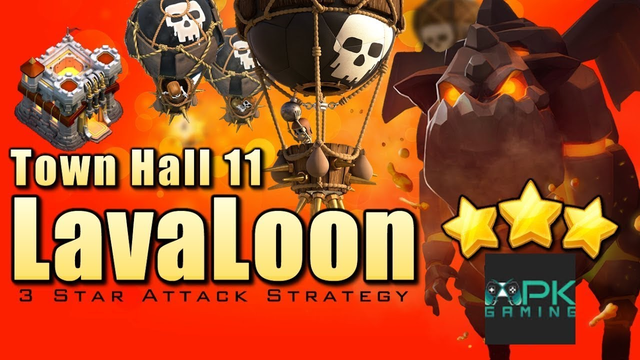 36 Loon + 2 Lava + 6 Haste Clash of Clans - LavaLoon Attack Th11 ! 3 Star Max Town hall 11 War Base!