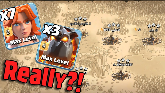 Really? 7 Max Valkyrie 3 Lava 22 Balloon 6 Haste Air Army 3Star TH11 War Bases | Clash Of Clans War