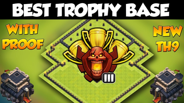Clash of Clans (coc) | Best Town Hall 9 (Th9) Trophy Pushing Base With Replay's New Update 2018