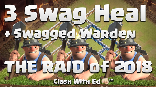 SWAAAG 3x Heal + Warden - InTheDark vs China Clan -  Perfect War - Clash of Clans