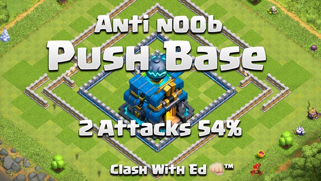 ANTI n00b Push/Trophy Base - 2x BlackStarWarriors Total 54% - LMFAO - Clash of Clans