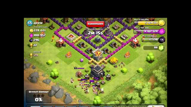 Clash of Clans [Offense] When All Fails, Drop a Spell!