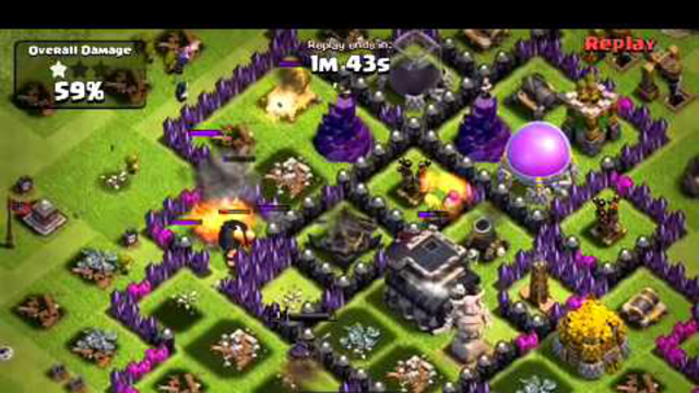 clash of clans defense strategy - town hall level 9