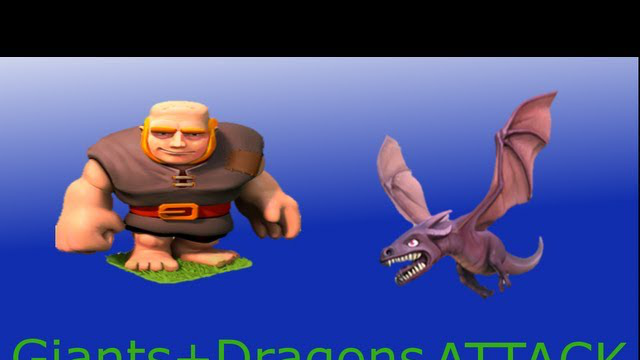 Clash Of Clans - Attacking Strategy (dragons & giants)