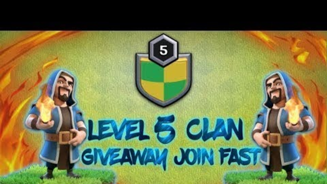 Lv 5 clan giveaway in Clash of Clans My tag PQCCPOCCG.