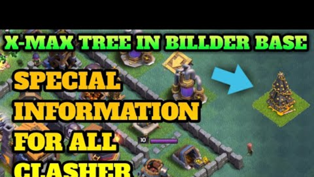 Coc 2018 winter special Christmas tree in billder base clash of clans /I am CLASHER