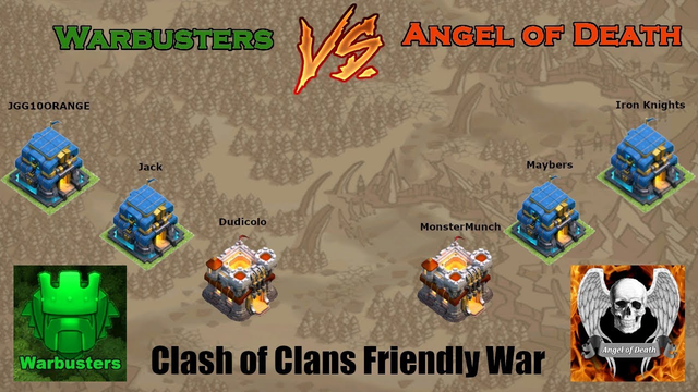 Clash of Clans Friendly War: Warbusters Vs Angel of Death (First 2 Hours)