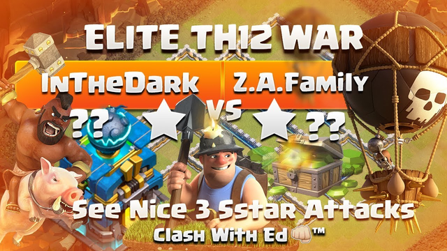 BIGGEST WAR of 2018 - InTheDark vs Z.A.Family - Clash of Clans