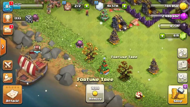 Clash of clans all Christmas trees