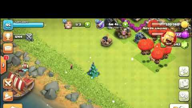 Removing a Christmas Tree in Clash of Clans