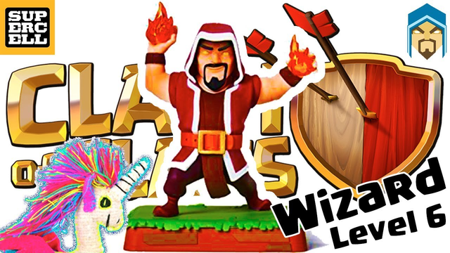 Wizard Level 6 Clash of Clans Rare Figure Supercell Spin-A-jSALEj #30