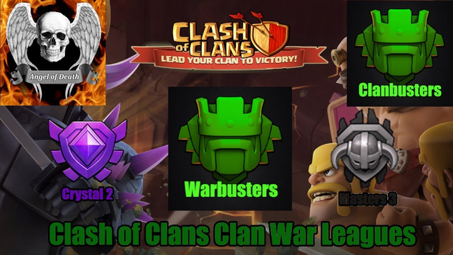 Clanbusters CWL | Angel of Death CWL | Live War Attacks! Clash of Clans War Stream