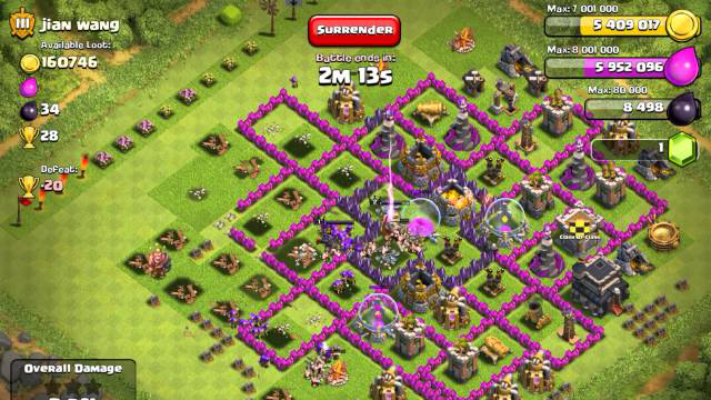 Clash of Clans Attack Strategy  Speed farming 9