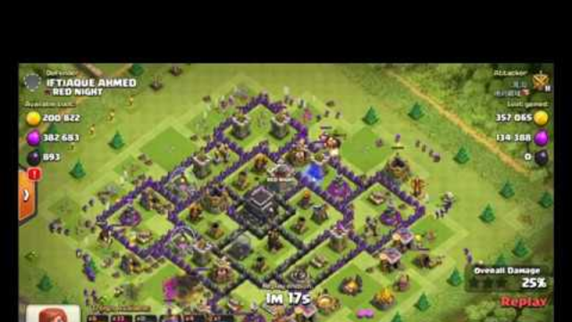 Clash Of Clans - Giant + Archer + Goblin - BEST Town Hall 9 (TH9) Farming Attack Strategy 2019