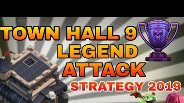 How to take th12 with th9 legendary attack strategy 2019 golem + baby dragon clash of clans - coc
