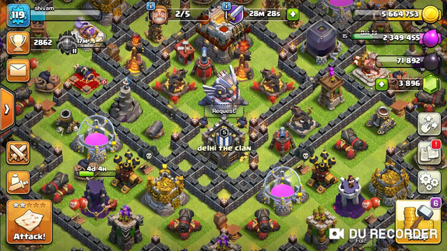 Clash of clans my attack and my army