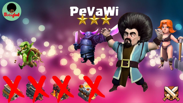 Strategi baru war Clash of Clans TH 8-11, PeVaWi. (Pekka, Valkyrie, Wizard)