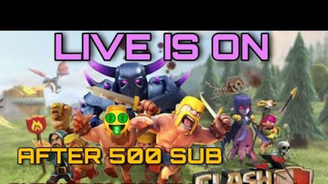 Clash of Clans live th 5 # coc live 400 to 500 sub giveaway is near