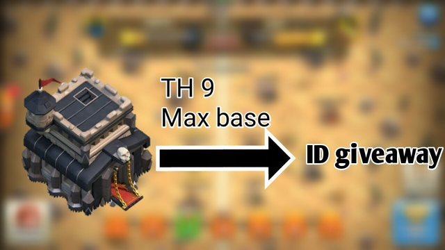 Th 9 max id give away || clash of clans  || join fast