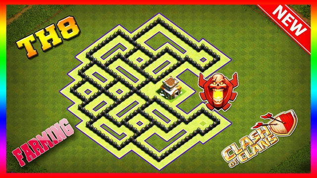 Clash Of Clans Best Town Hall 8 (TH8) Farming Base 2019 (Must See)