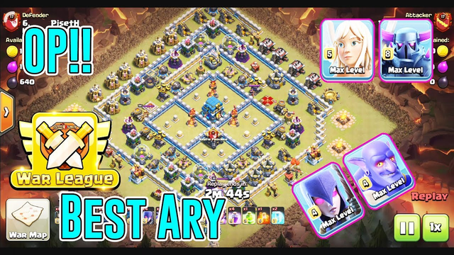 OP!! THE BEST ARMY ATTACK IN WAR LEAGUES 2019 ( Clash of Clans )