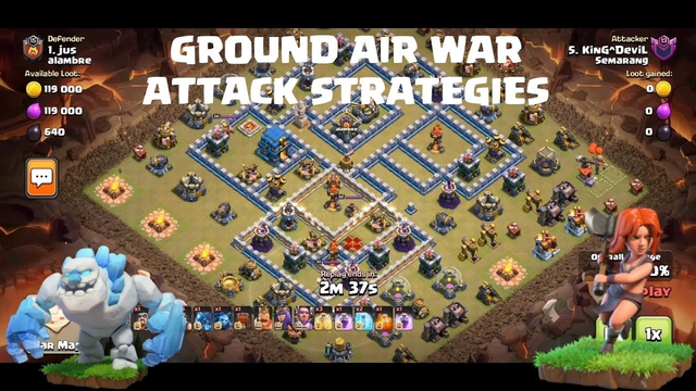 TH12 TH11 War attack Strategies 2019 | Clash of Clans Gameplay