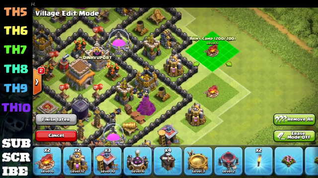CLASH OF CLANS   TOWN HALL 8 NEW TROPHY PUSHING BASE + Defence Replays   YouTube720p