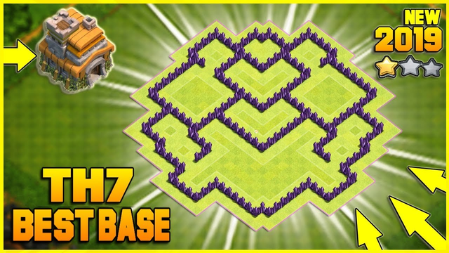 New Ultimate TH7 HYBRID/TROPHY[defense] Base 2019!! Town Hall 7 Hybrid Base Design - Clash of Clans