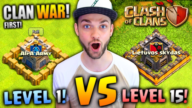 MY FIRST CLAN WAR - CAN WE WIN? - Clash Of Clans