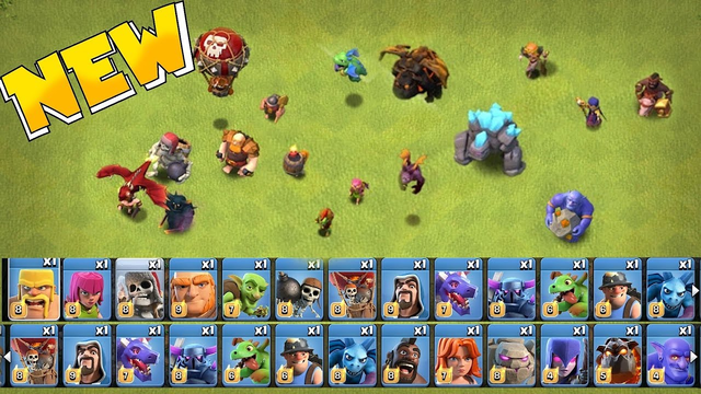 ALL TROOPS LEVELED UP!! " clash of clans "  MAX TROOPS & SPELLS!!