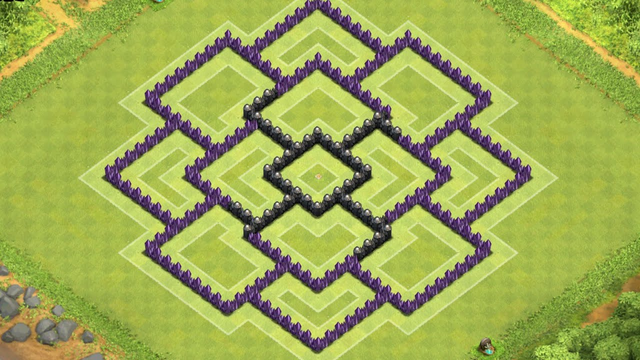 Clash of Clans Town Hall 8 Defense (CoC TH8) BEST Trophy Base Layout Defense Strategy