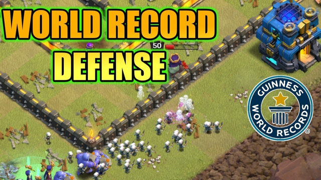 WORLD RECORD DEFENSE IN CLASH OF CLANS